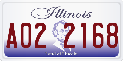 IL license plate A022168