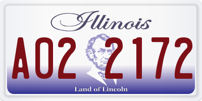 IL license plate A022172