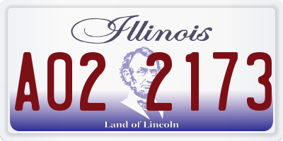 IL license plate A022173