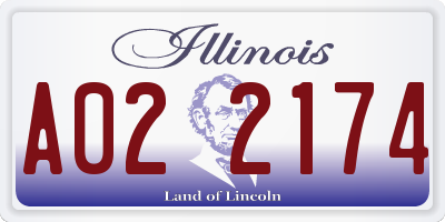 IL license plate A022174