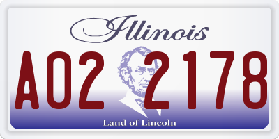 IL license plate A022178