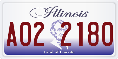 IL license plate A022180