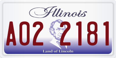 IL license plate A022181