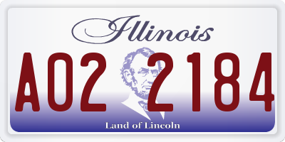 IL license plate A022184