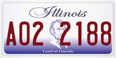 IL license plate A022188