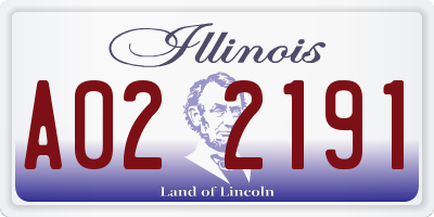 IL license plate A022191