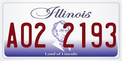 IL license plate A022193