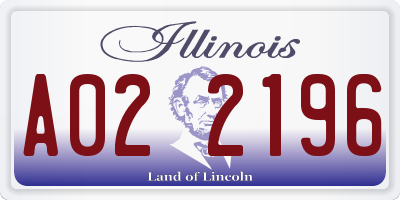 IL license plate A022196