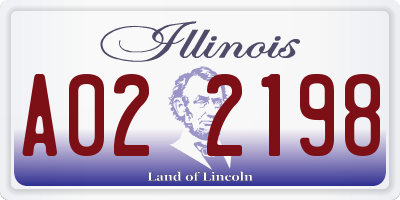 IL license plate A022198