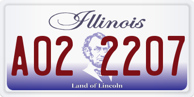 IL license plate A022207