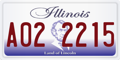 IL license plate A022215