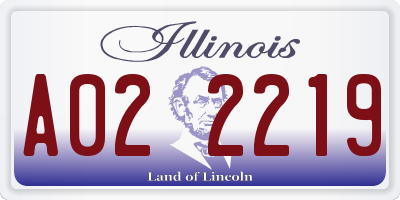 IL license plate A022219