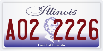 IL license plate A022226