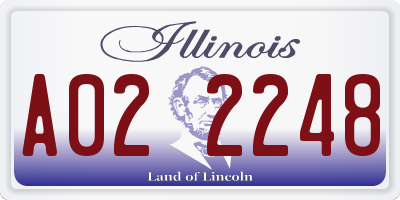 IL license plate A022248
