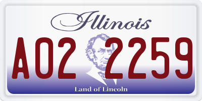 IL license plate A022259