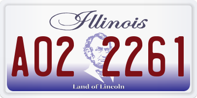 IL license plate A022261