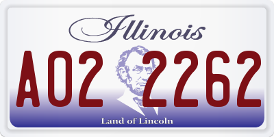 IL license plate A022262