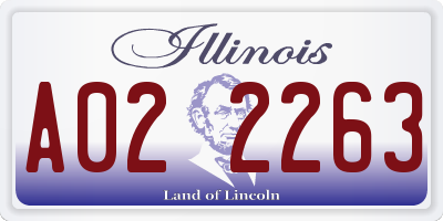 IL license plate A022263
