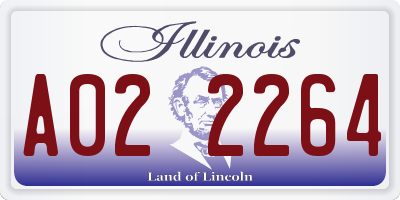 IL license plate A022264