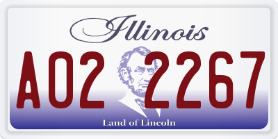 IL license plate A022267