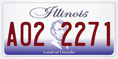 IL license plate A022271