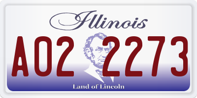 IL license plate A022273