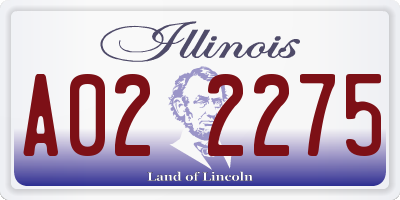 IL license plate A022275