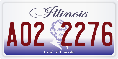 IL license plate A022276