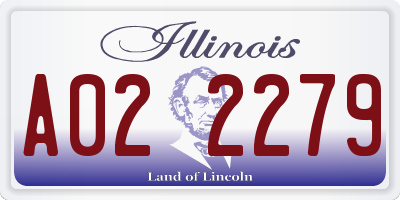 IL license plate A022279