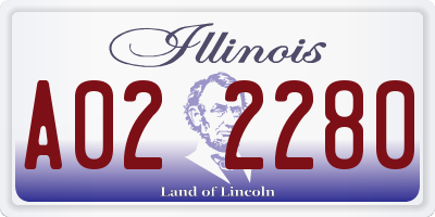 IL license plate A022280