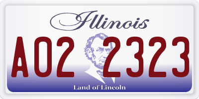 IL license plate A022323