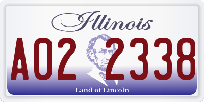 IL license plate A022338