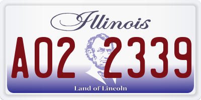 IL license plate A022339