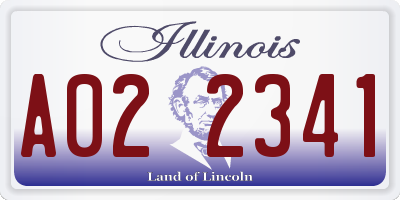 IL license plate A022341