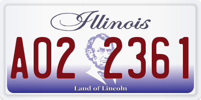IL license plate A022361