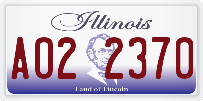 IL license plate A022370
