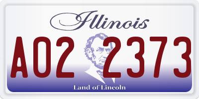 IL license plate A022373