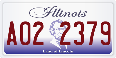 IL license plate A022379