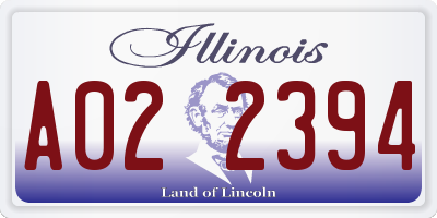IL license plate A022394