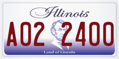 IL license plate A022400