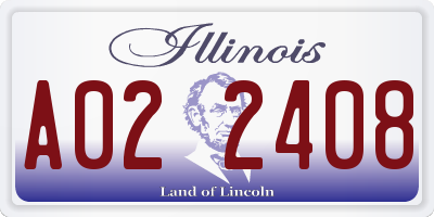 IL license plate A022408