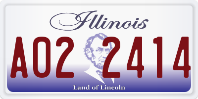 IL license plate A022414