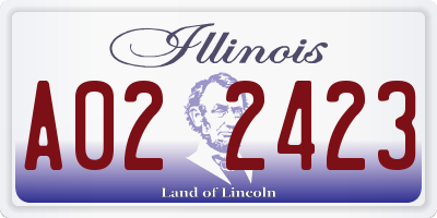IL license plate A022423