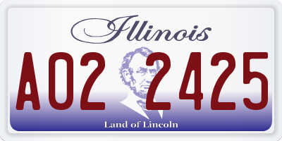 IL license plate A022425