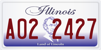 IL license plate A022427