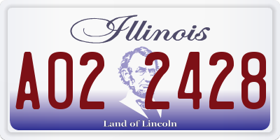 IL license plate A022428