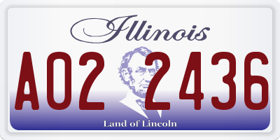 IL license plate A022436