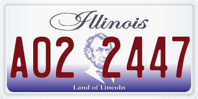 IL license plate A022447