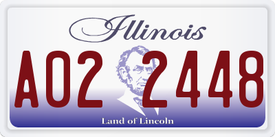 IL license plate A022448