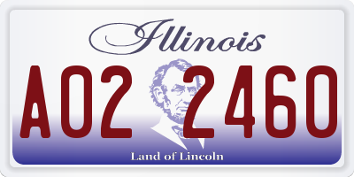 IL license plate A022460
